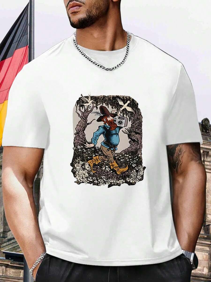 Men T-Shirts - White - View 1