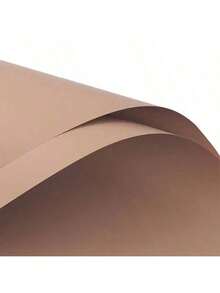 1 Pack Of 20 Sheets Solid Color Waterproof Flower Bouquet Wrapping Paper, Matte Film Flower Wrapping Paper - Coffee Brown - View 3