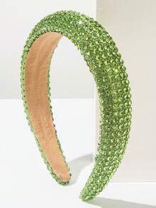 Thick Sponge Korean-Style Headband With Sizeable Rhinestone And Faux Pearl Decor, Suitable For Women And Women's Everyday Outings, Multi-Functional Hair Accessory For Washing Face Or Styling Hair , Hairband, Hair Hoop Headbands Head Accessories Beauty Home Hair Accessories - Multicolor - View 37