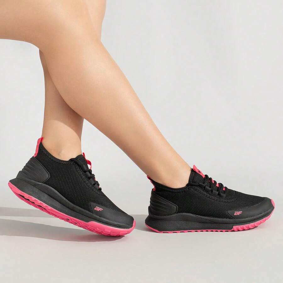 Women's Gym Shoes Walking Training Sports Shoes Comfortable Breathable BF Shoes Flow - màu đen - Xem 1