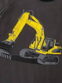 Boys Pajama Set, 4-Piece Cotton Pajamas Short Summer PJs Kids Sleepwear - Màu vàng - Xem 5