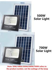 Outdoor Solar Lights, LED Solar Security Lights With Remote Control, Solar Powered, Auto On/Off Dusk To Dawn, Waterproof, Equivalent To LED Floodlight, Suitable For Yard, Patio, Garage, Garden - Black - View 5