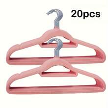 100/60/20/10/5/1 Packung rutschfeste Samt-Kleiderbügel | Organisieren Sie Ihren Kleiderschrank mühelos mit platzsparenden Lösungen | Strapazierfähige und stilvolle Kunststoffbügel perfekt für Schlafzimmer, Badezimmer, Büro, Wohnheim und Zuhause | Ideal für Feiertage, Weihnachten, Thanksgiving, Neujahr und Valentinstag | Maximieren Sie Ihren Kleiderschrankplatz mit eleganten und funktionalen Organizers