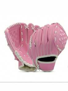 1pc Soft & Durable PU Baseball Gloves For Outdoor Sports Training Baseball Sports Portable Practical Baseball Glove Outdoor Softball Practice Universal Equipment(Logo Size Color Random) - Multicolor - View 7