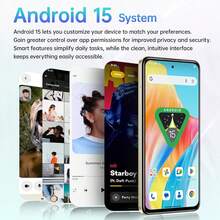 OUKITEL C65 Android 15 手机（无合约）, 16GB+128GB/1TB 智能手机（无合约）, 6.7 英寸 HD+ 90Hz 手机（便宜）, 50MP+8MP, 5150mAh 无 SIM 卡手机, 双 SIM 卡 3 插槽/指纹/3.5mm 插孔 - 金色的 - 查看 5