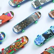 6/12/48PCS Finger Skateboard Set, Professional Mini Finger Skateboard Fever, Desktop Finger Skateboard Puzzle Stress Reduction Toys, Birthday Party Gift, Gift Bag Filler, Pinata Filler, Random Color,Party Fillers Gifts,Finger Board,Games,Toys Games,Mini Toys Birthday,Mystery Games