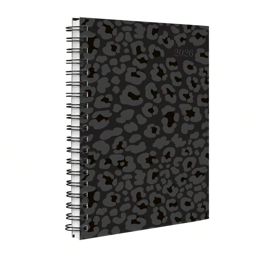 iscool Weekly Planner Agenda 2025 Animal Print Ounce Colors - 黑色清漆 - 查看 1