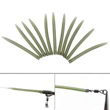 20-100PCS Terminal Carp Fishing Anti- Sleeves Connect With Fishing Hook Rubber Tip Tube Positioner Terminal Tackles Tools- 5.4cm In Length - Helps To Avoid Snags