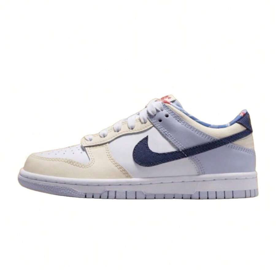 Zapatillas deportivas de caña baja Nike Dunk Low (GS) para jóvenes, modelo casual IH7343-141 - Blanco - Ver 1