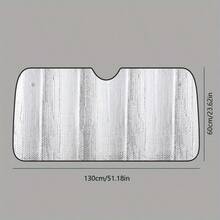 1pc 130*60cm Car Sunshade - Heat Insulation, UV Protection Windshield Cover For Parking Lot
