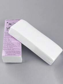 50/100 Peças Tiras de Papel de Cera de Depilação para Uso Unissex com Espessura Aumentada, Tiras Descartáveis de Cera Profissional para Salão, Produtos e Acessórios para Cabelo, Produtos Essenciais para Viagem de Beleza de Barbearia
