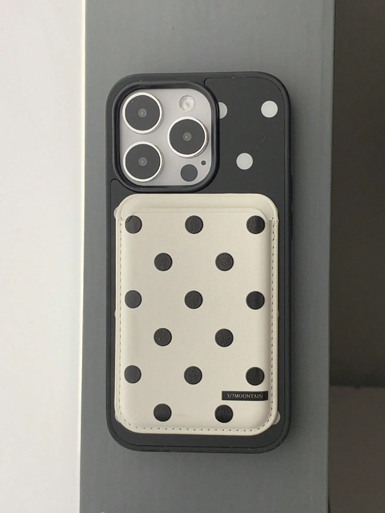 polka dot card holder case