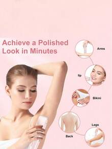 2-In-1 Female Wet And Dry Dual Use Shaver, Female Electric Shaver, Whole Body, Legs, Underarm, Double Headed Shaver, Gift - Multicolor - View 6