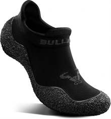 BULLIANT Men Slipper Socks,Grip Socks Hiking Shoes Barefoot Shoes Outdoor Walking Exercises - 灰色混色/玫瑰紅6254 - 查看 8