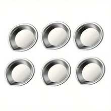 12 Piece/6piece Stainless Steel Paint Palette Set, Round Mixing Trays For Artists, Durable Metal Art Supplies For Home And School Use - Silver - View 13