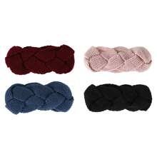 Women Bandana 3/4 Packs Women's Knitted Headbands - Stylish Elastic Crochet Hairbands For Outdoor Sports, Premium Soft Woolen Turban Ear Warmers Fashion Accessories Fashion Hair Accessories
