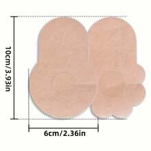 20pcs Invisible Lift Breast Cover Breathable Elastic Anti-Sagging Breast Lift Adhesive Tape For Party Wedding Dresses Lingerie And Lingerie Accessories Halloween Dress Lift Tape - 20 PCS Flower Shape - View 4