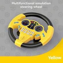 1pc Children's Funny Steering Wheel Toy, Can Be Attached Indoor/Outdoor On Car, With Music, Rotatable, Early Education Interactive Toy For Boys & Girls, Halloween & Christmas Gift (With Music + Rotatable Function, Suitable For Roleplay, Batteries Not Included) - Multicolor - View 12