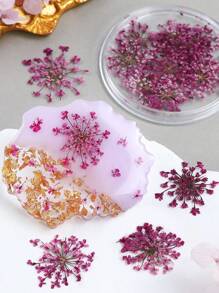 10 fleurs/boîte Remplisseurs de fleurs séchées - Fournitures de moule en résine époxy colorée pour la fabrication de bijoux DIY, les projets de décoration artisanale, les fournitures d'artisanat | Décoration thème été
