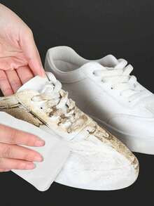 免冲洗鞋巾、运动鞋和鞋子清洁湿巾、运动鞋和运动鞋清洁布，12 片/36 片/60 片装 - 黑與白 - 查看 2