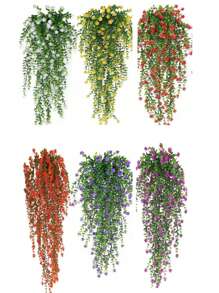 1束人造热带树叶塑料假绿植