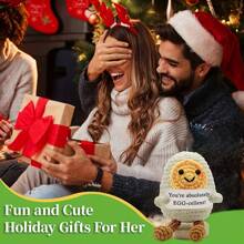 1 pieza Mini muñeca divertida, muñeca de ganchillo linda con tarjeta positiva, juguete de punto suave para decoración que sirve de aliento y apoyo como regalo de Navidad, cumpleaños o para amigos, decoración de habitación