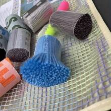 ZUOANLF 19.69x19.69英寸 DIY 十字绣套件，无框，四季家居装饰，带图案布料和线，非常适合客厅、玄关或卧室，卧室墙壁艺术 | 秋季场景 | 精细工艺，十字绣套件