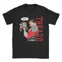 Vintage Invincible Comic Book Character T-Shirts For Men Round Collar Cotton T Shirt Short Sleeve Tee Shirt Gift Idea Clothing - màu đen - Xem 1