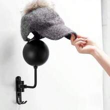 Motorcycle Bicycle Helmet Rack Wall Mount Motorbike Holder Hat Display Stand - Black - View 5