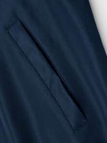 Men's Softshell Jacket: Lightweight Casual Style, Suitable For Spring & Fall, Windproof With Pockets - 藏蓝色 - 查看 7