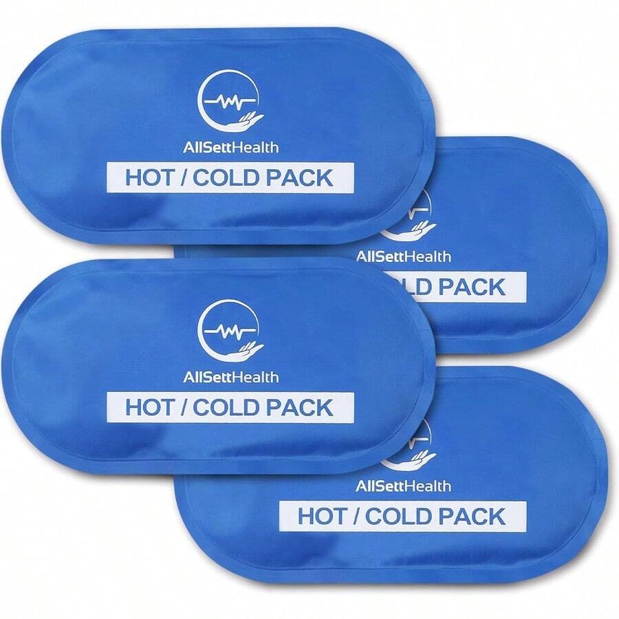 Reusable Hot And Cold Gel Ice Packs For Injuries Cold Compress Ice Pack Gel Ice Packs Cold Packs For Injuries 10.5 X 5 Inch 4 Pack 668 - 10,5x5 inch (Gói 4) - Xem 1