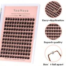 Lash Clusters 144 PCS 10 Mm Volume Lashes Eyelash Clusters D Curl Cluster Eyelash Extensions Natural Wispy Cluster Lashes Reusable Individual Thick Lash Extension QD10mm Selected For You - Black - View 5