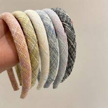 1/2 pezzi Fascia per capelli elegante e dolce con accessorio per capelli a molletta/acconciatura biforcuta, stile francese, corona, cerchietto, in colori alla moda e motivo a diamanti per le donne