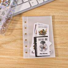 10 Stück/20 Stück/30 Stück A7 Ordner klare Kartenhüllen, 3 Zoll Postkarten Halter, 6 Löcher Kpop Mini Sammlerbuch Nachfüllbeutel Schulmaterial, Schulanfang