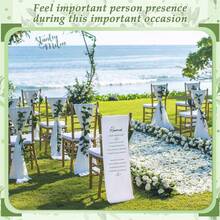 Memorial Wedding Chair Sign For Ceremony Save A Seat For Someone In Heaven Reserved Seat Decorations - White - View 5