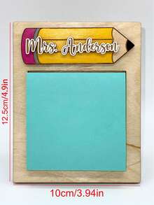 个性化教师记事本收纳盒礼品 | 定制教师姓名礼品 | 学生送老师的礼物 | 教师礼物 | 年末教师节礼物，定制教师礼物，适合返校季、教师节和学期末，实用且具有纪念意义的定制文具，教师节礼物，家居用品，装饰家居，纪念品，可重复使用，可爱，高品质，家居用品，2026 年系列 - 教師便利貼 - 查看 5