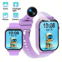 Kinder Smartwatch mit Kamera, Fotoalbum, Video, 18 eingebaute Spiele, Taschenrechner, Kalender, LED Beleuchtung, perfektes Feriengeschenk für Kinder!