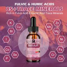 B BEWORTHS Elikadur Shilajit Himalayan Organic Drops - 30ml Dropper Bottle With 85+ Trace Minerals (Selenium, Copper, Manganese) | Supports Antioxidant Health, Cell Well-Being & Vitality | For Adults - 60ml - 查看 5