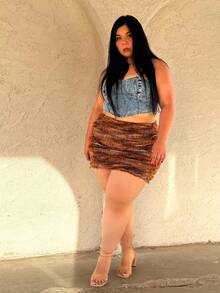 Truni Jupe crayon moulant style vintage américain Maillard, vêtements western pour femmes