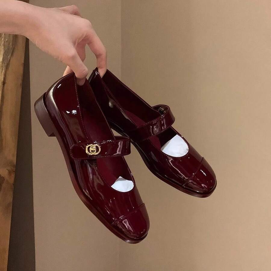 Women Loafers Shoes - 高跟黑色 - 查看 1
