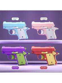 1 pieza Juguete de pistola nueva modelo 2025 para niños - Mini pistola M1911 - Mecanismo de enlace - Retroceso automático por resorte - Mini pistola pequeña - Regalo de cumpleaños/Pascua/Halloween/Navidad - Regalo perfecto - Juguete