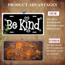 License Plate,Fashion Design Decorative Front,Personalized Stainless Steel License Plate Cover For Men Women,12" X 6"