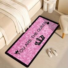 1件热带火烈鸟、棕榈叶、玉兰花图案门垫，长方形浴室垫，适用于家居、厨房、阳台装饰，外观自然，适合派对装饰，提升家居格调，是节日厨房地毯的理想之选。