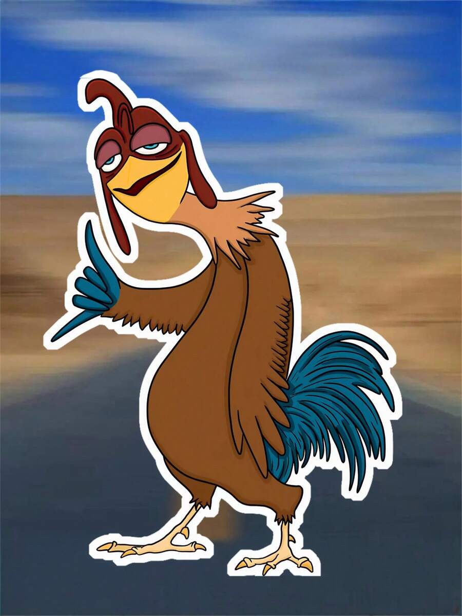 1 miếng dán hình gà trống hoạt hình vui nhộn bằng nhựa vinyl chống thấm nước, kích thước 3 inch, có thể tháo rời – Miếng dán hình gà sáng tạo ngoài trời cho máy tính xách tay, ốp điện thoại, sổ tay, bình nước, ván trượt, trang trí xe hơi và nhà cửa – Miếng dán thời trang, Miếng dán xinh xắn/"Nhãn dán hình động vật trang trại kỳ quặc"/Người đam mê chăn nuôi gia cầm/Người hâm mộ lối sống nông thôn/Thưởng thức Graffiti vui nhộn, Dùng cho đồ dùng học tập, Trở lại trường học - Nhiều màu - Xem 1