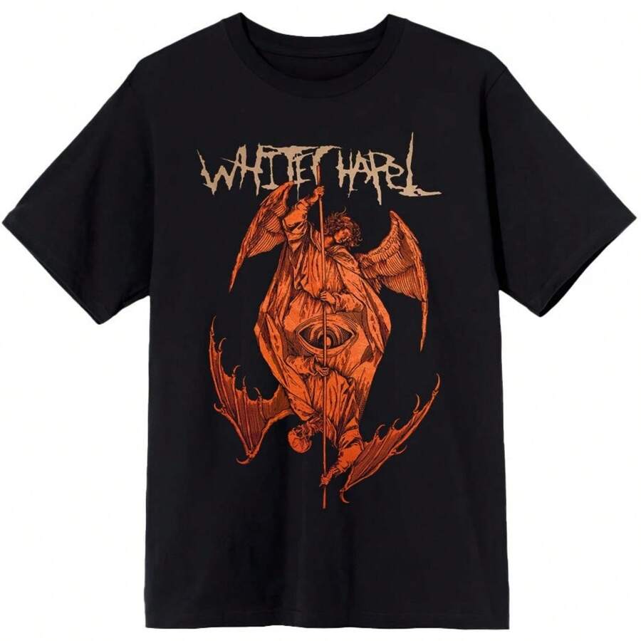 Whitechapel Duality T-Shirt Peripheral Pattern Printing Summer Luxury Brand Cotton Men's And Women's T-Shirts Short Sleeves - 黑色 - 查看 1