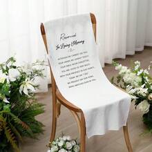 Letrero conmemorativo para la ceremonia de la silla de la boda: quot;Reserve un asiento para alguien en el cieloquot;. Decoraciones para asientos reservados. - Multicolor - Ver 3