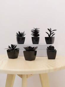 Conjunto de 3 macetas con suculentas simuladas, combinación de verde y rosa, plantas artificiales miniatura falsas para jardín, escritorio, habitación, ventana, regalo de inauguración de casa, decoración de arte, decoración de oficina, boda