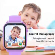 Kinder Smartwatch mit Kamera, Fotoalbum, Video, 18 eingebaute Spiele, Taschenrechner, Kalender, LED Beleuchtung, perfektes Feriengeschenk für Kinder!