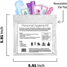 Menstrual Kit All-In-One | Convenience On The Go | Single Period Kit Pack For Travelling, Tweens & Teenagers | Individually Wrapped Feminine Hygiene Products (Blue Forest)