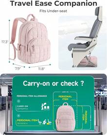 Mochila universitaria, mochila para portátil para la escuela - Rosa - Ver 3